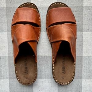 Genuine Brown Leather Airwalk Sandal Size 8